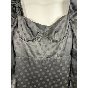 Lovers and Friends black Polka dot dress XL